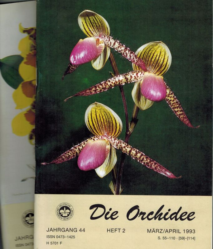 Die Orchidee  Die Orchidee 44.Jahrgang 1993 Heft 1 bis 6 (6 Hefte) 