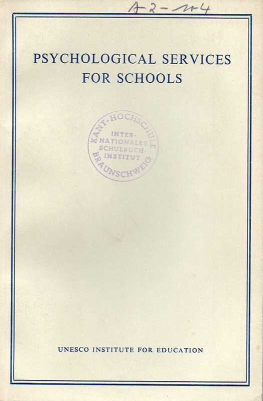 Wall,W.D.  Psychological Services for Schools 