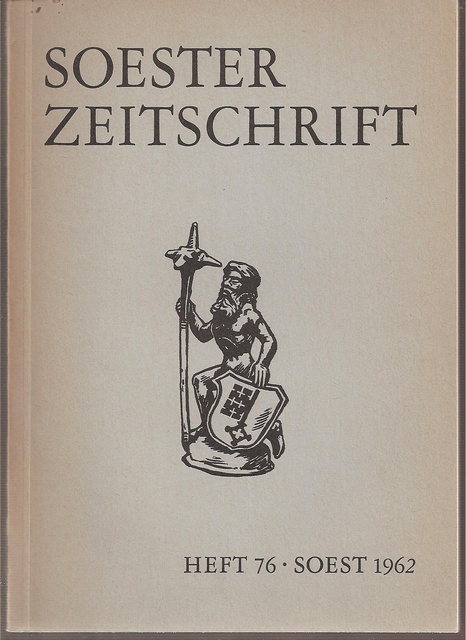 Soester Zeitschrift  Heft 76 1962 