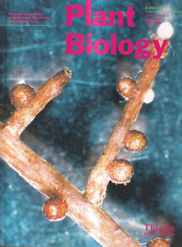 Plant Biology  Plant Biology Volume 2.2000.Number 1 bis 6 (6 Hefte) 