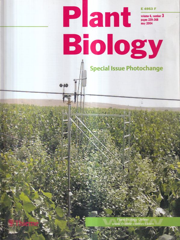 Plant Biology  Plant Biology Volume 6.2004.Number 1 bis 3 (3 Hefte) 