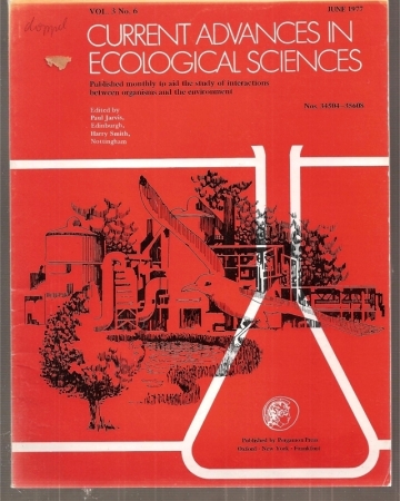 Current Advances in Ecological Sciences  Volume 3.No.6,June 1977 