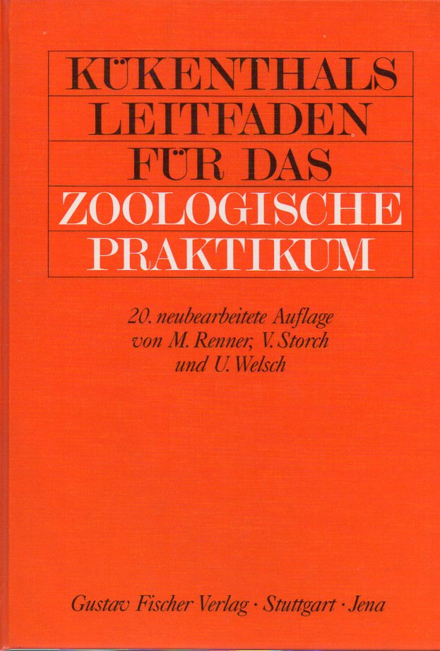 Renner,Maximilian  Kükenthals Leitfaden für das Zoologische Praktikum 