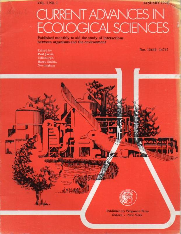 Jarvis,Paul and Harry Smith and Margaret Jarvis  Current Advances in Ecological Sciences Volume 2, No.1 January 1976 