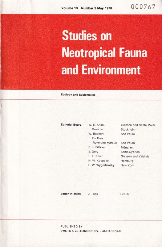 Studies on Neotropical Fauna and Environment  Studies on Neotropical Fauna and Environment Volume 13, 1978  Number 2 