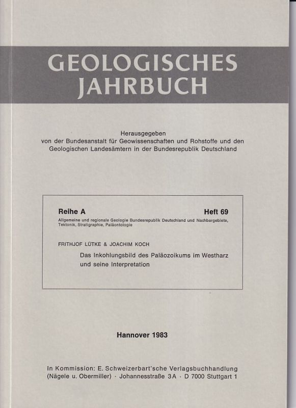 Lütke,Frithjof und Joachim Koch  Das Inkohlungsbild des Paläozoikums im Westharz und seine 