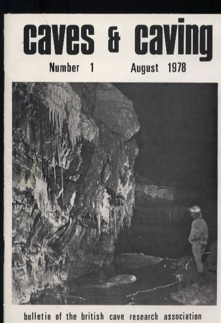 caves and caving  Number 1 August 1978 