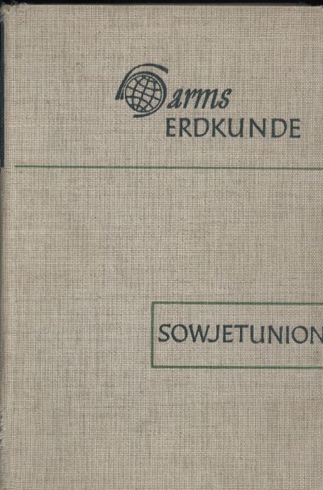 Harms Handbuch der Erkunde  Band III Sowjetunion 