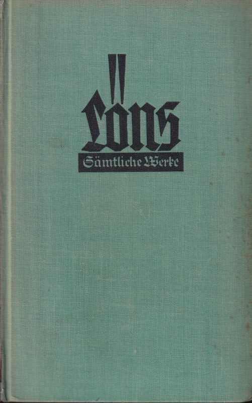 Löns,Hermann  Sämtliche Werke in acht Bänden.Hier nur 3.Band:Aus Forst und Flur/ 