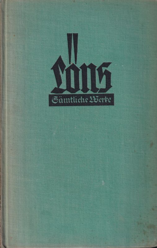 Löns,Hermann  Sämtliche Werke in acht Bänden 2.Band:Da draußen vor dem Tore/ 