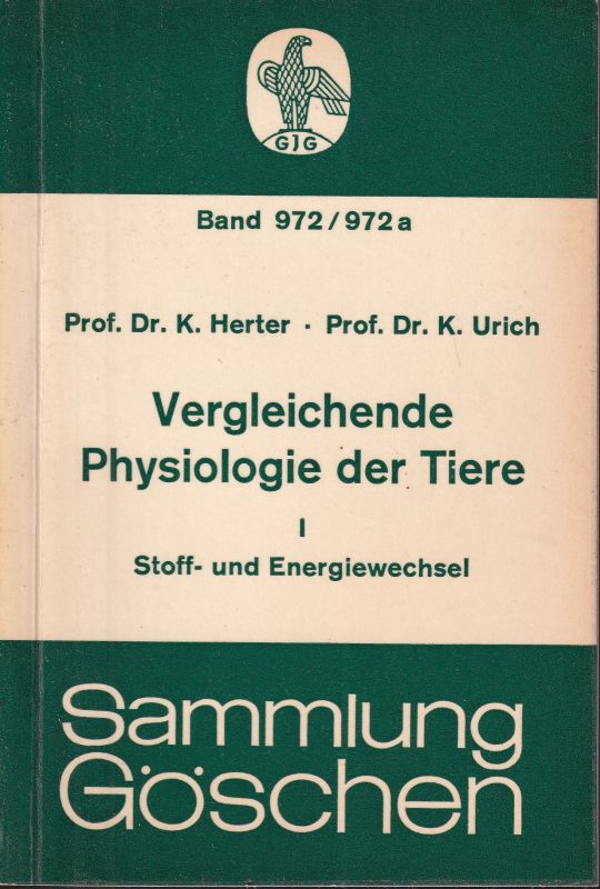 Herter,K.+K.Urich  Vergleichende Physiologie der Tiere 