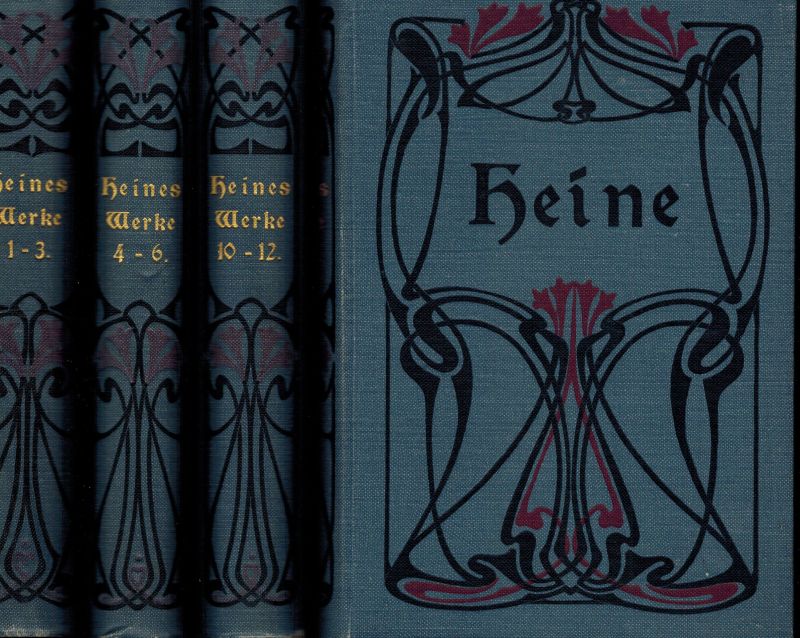 Heine,Heinrich  Heinrich Heines sämtliche Werke in 12 Bänden (4 Bücher) 