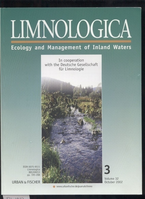 Limnologica  Limnologica Volume 32. Heft 3. 2002 