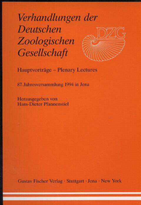Deutsche Zoologische Gesellschaft  Verhandlungen der Deutschen Zoologischen Gesellschaft 1994 