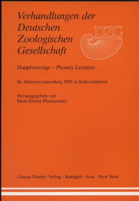 Deutsche Zoologische Gesellschaft  Verhandlungen der Deutschen Zoologischen Gesellschaft 1995 
