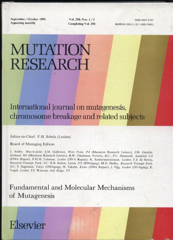 Mutation Research  Jahr 1991.Volume 250 