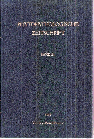 Phytopathologische Zeitschrift  Phytopathologische Zeitschrift Band 24 