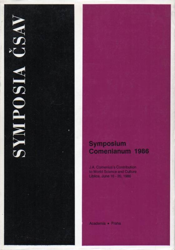 Kyralova,Marie and Jana Privratska (Editor)  Symposium Comenianum 1986 