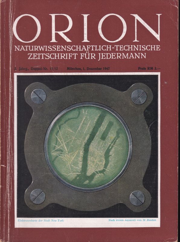 Orion  Orion 2. Jahrgang 1947 Doppelheft Nr. 11/12 - Dezember (1 Heft) 