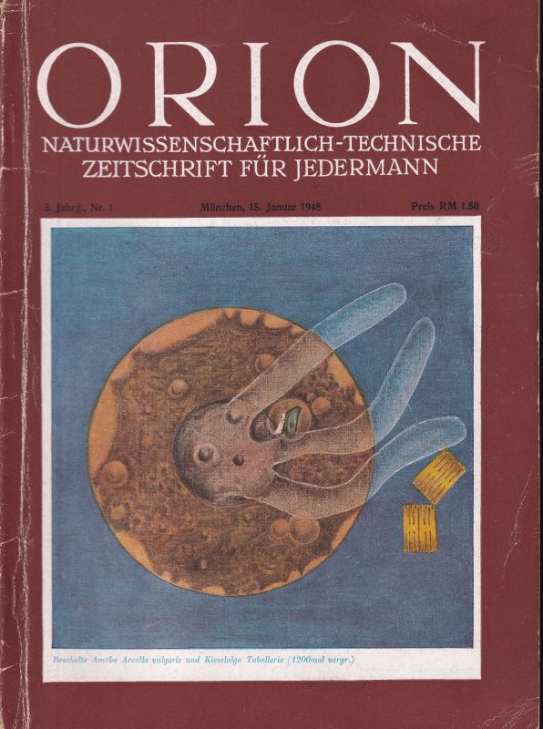 Orion  Orion 3. Jahrgang 1948 Heft Nr. 1 - Januar (1 Heft) 