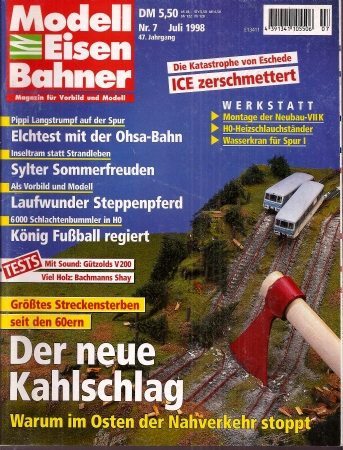 Modelleisenbahner  Modelleisenbahner Heft Nr. 7 / 1998 