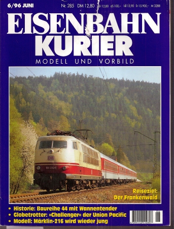 Eisenbahnkurier  Eisenbahnkurier 30.Jahrgang Heft Nr. 6 / 1996 