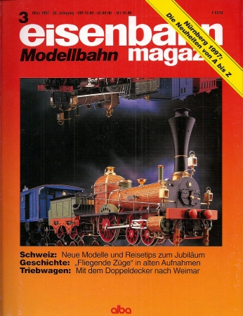 eisenbahn Modellbahn magazin  35.Jahrgang, Heft Nr.3. März 1997 