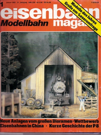 eisenbahn Modellbahn magazin  21.Jahrgang, Heft Nr.1. Januar 1983 