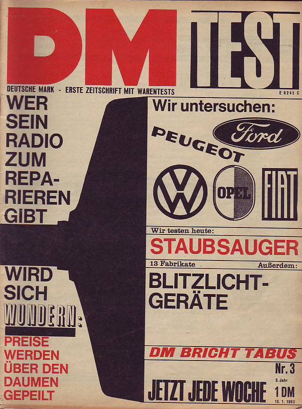 DM Deutsche Mark  3.Jahr 1963, Heft Nr. 3 