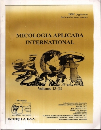 Micologia Aplicada International  Micologia Aplicada International Volume 13 (1 and 2) 2001 