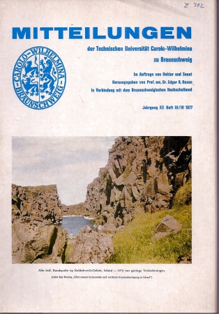 Braunschweigischer Hochschulbund  Jahrgang XII, Heft III / IV, 1977 (1 Heft) 