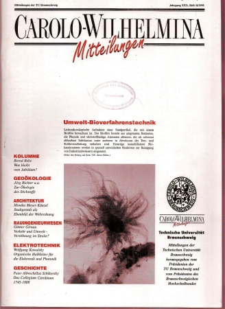 Braunschweigischer Hochschulbund  Jahrgang XXX, Heft II, 1995 (1 Heft) 