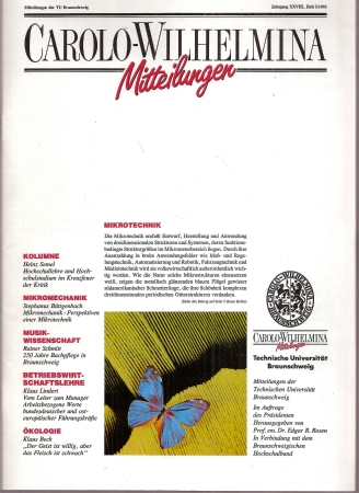 Braunschweigischer Hochschulbund  Jahrgang XXVIII, Heft I, 1993 (1 Heft) 