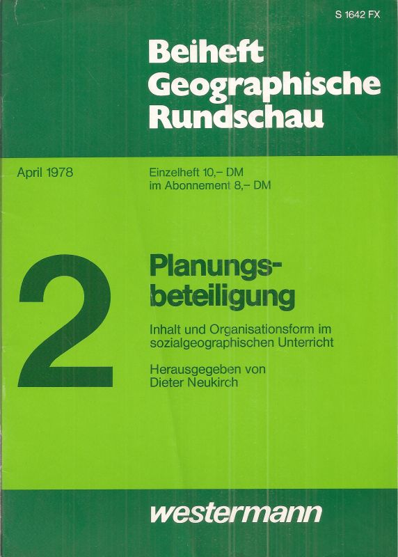 Neukirch,Dieter (Hsg.)  Planungsbeteiligung 