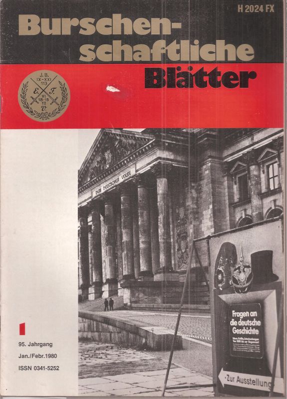 Burschenschaftliche Blätter  Burschenschaftliche Blätter 95.Jahrgang 1980 Heft 1 
