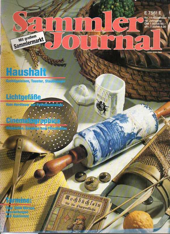 Sammler Journal  Sammler Journal 18.Jahrgang Heft 11 / 89 