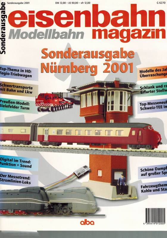 Eisenbahn Magazin Modellbahn  Eisenbahn Magazin Modellbahn Sonderausgabe Nürnberg 2001 
