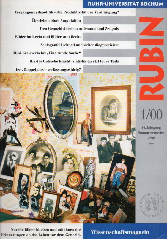 Ruhr-Universität Bochum  RUBIN 8.Jahrgang 1998 / 9.Jahrgang 1999 / 10.Jahrgang 2000 