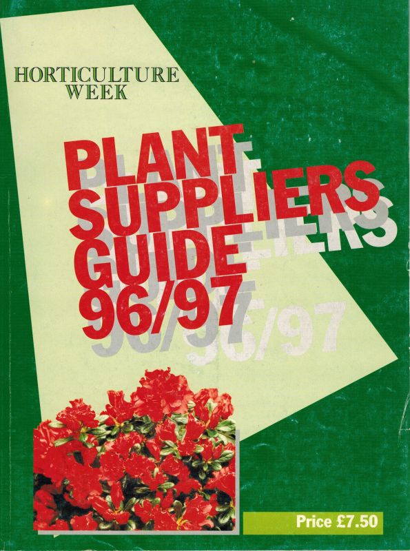 Horticulture Week  Horticulture Week Plant Suppliers Guide 1996/7 