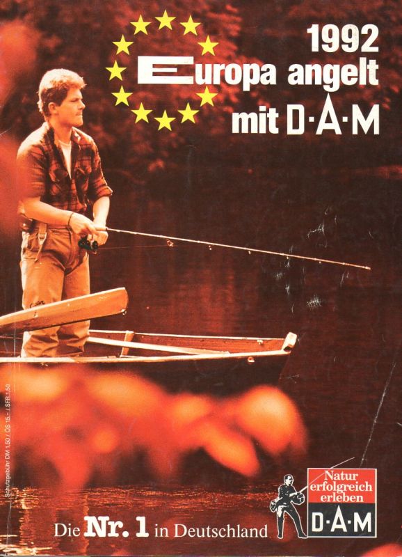 D.A.M.Deutsche Angelgeräte Manufaktur  Europa angelt mit D.A.M. Katalog 1992 