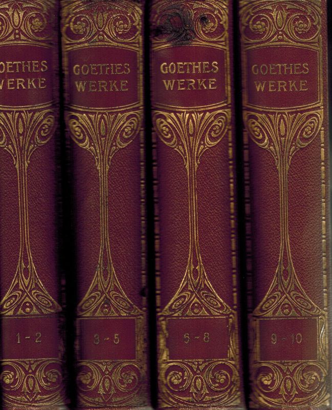 Goethe,Johann Wolfgang von  Goethes Werke Auswahl in zehn Teilen (4 Bände) 