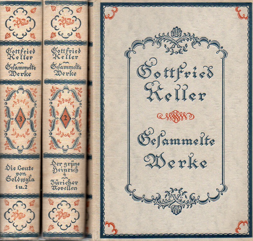 Keller,Gottfried  Gottfried Keller Gesammelte Werke in fünf Bänden (5 Bände) 