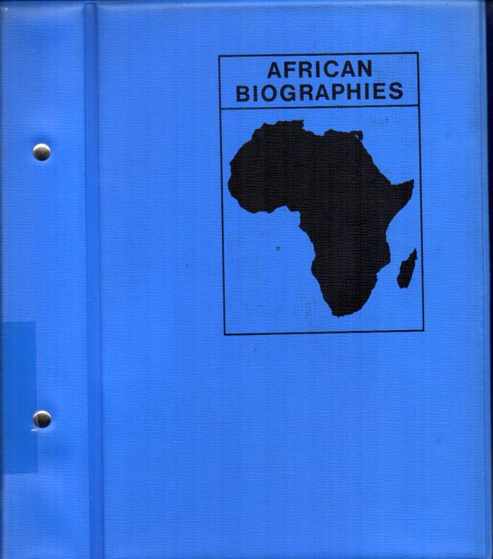 Friedrich-Ebert-Stiftung  African Biographies Algeria - Ethiopia 