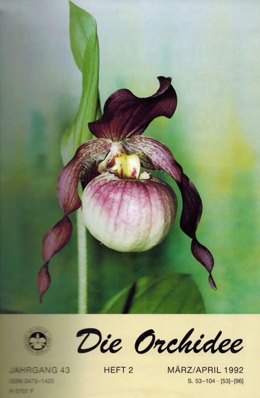 Die Orchidee  Die Orchidee 43. Jahrgang 1992 Hefte 1-6 (im Originalordner) 