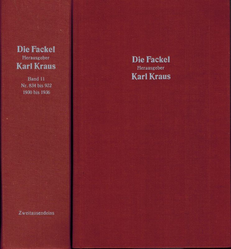 Kraus,Karl (Hsg.)  Die Fackel 12 Bände komplett inkl. Beilagenheft 
