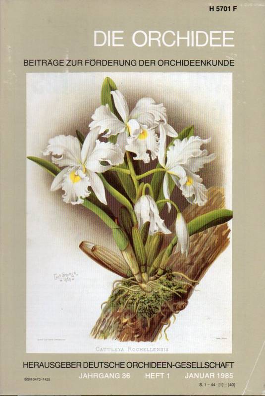 Die Orchidee  Die Orchidee 36.Jahrgang 1985 Heft 1 bis 6 (6 Hefte) 