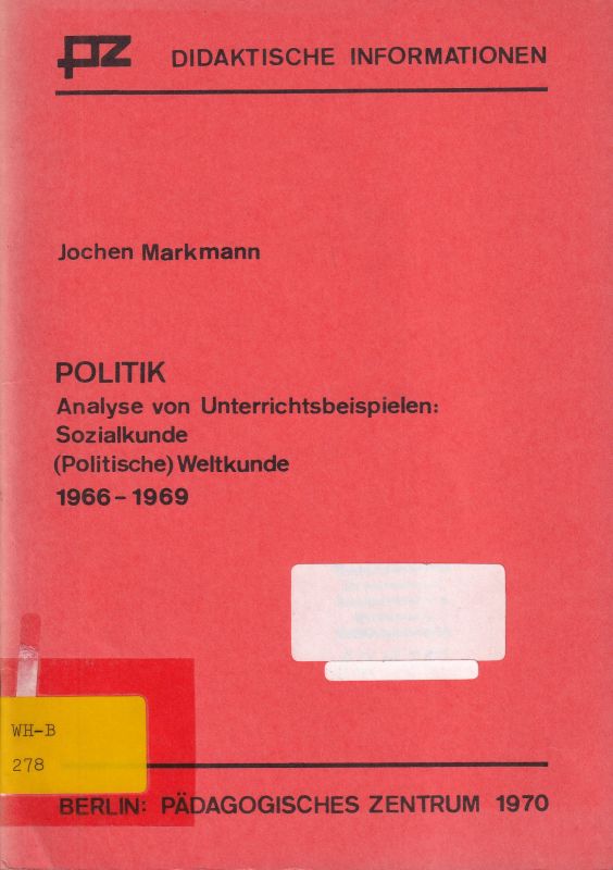 Markmann,Jochen  Politik 