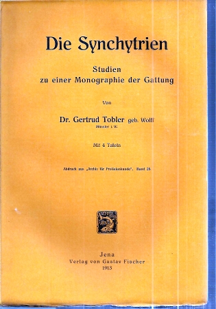 Tobler,Gertrud  Die Synchytrien 
