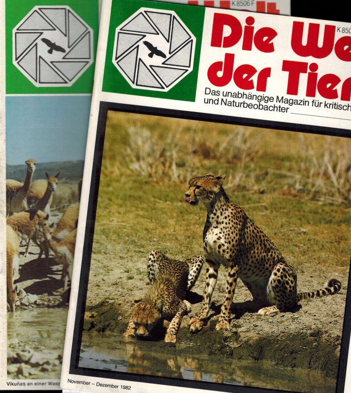 Die Welt der Tiere  Die Welt der Tiere 9.Jahrgang 1982 Heft 1 bis 6 (6 Hefte) 