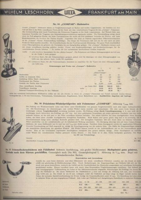 Leschhorn,Wilhelm  Hauptkatalog Nr. 34(Moderne Qualitäts-Werkzeuge für Metallbearbeitung) 